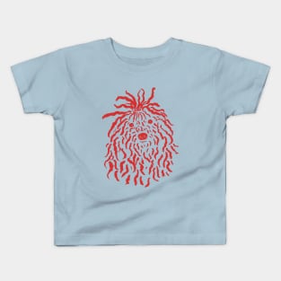 Puli (Sky Blue and Red) Kids T-Shirt